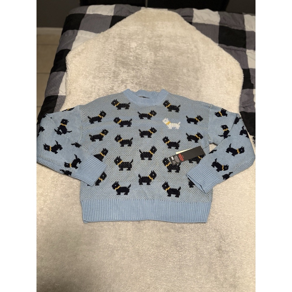 No Boundaries Netflix Stranger Things Scottie Dog Sweater Women's Medium 8/10